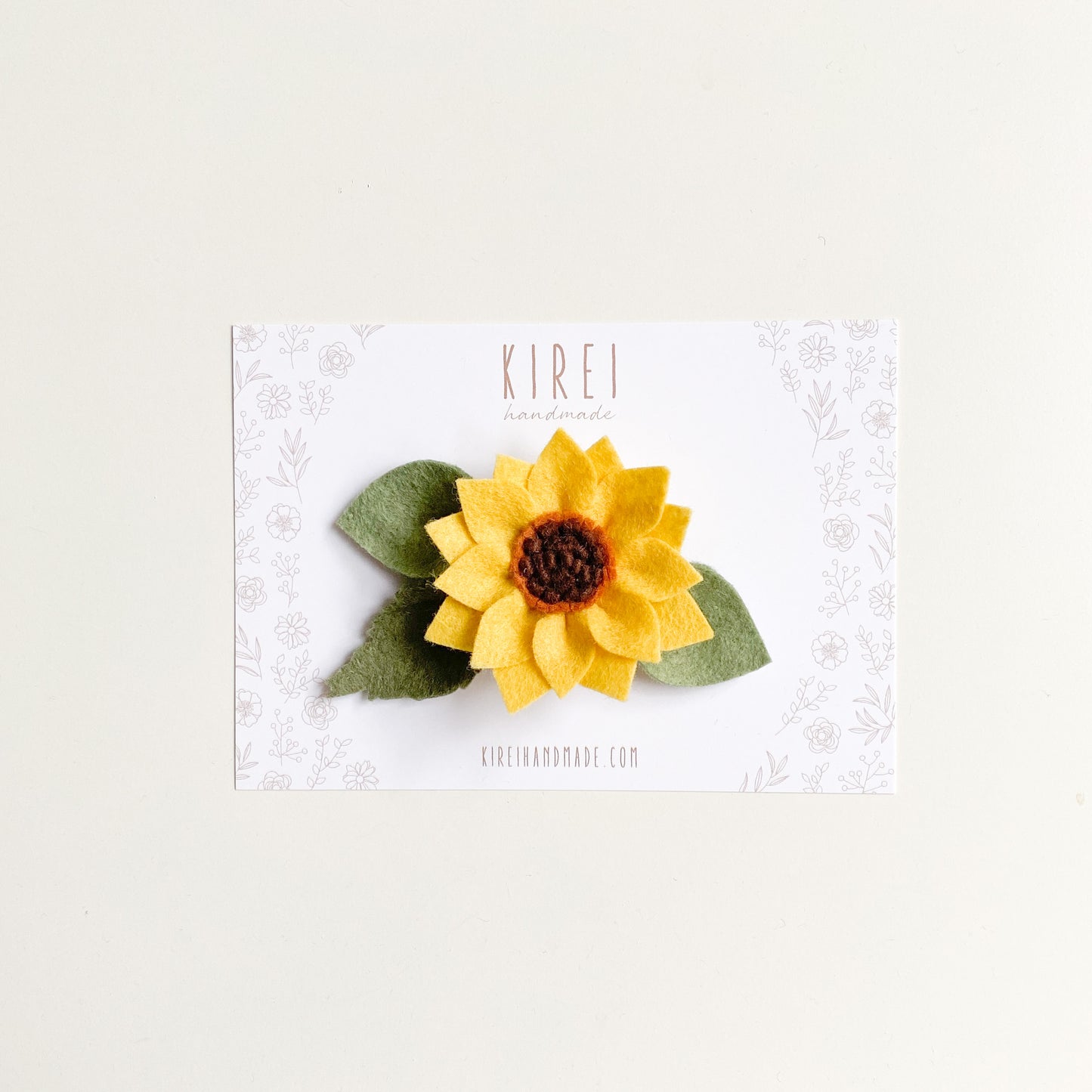 Sunflower headband/ clip
