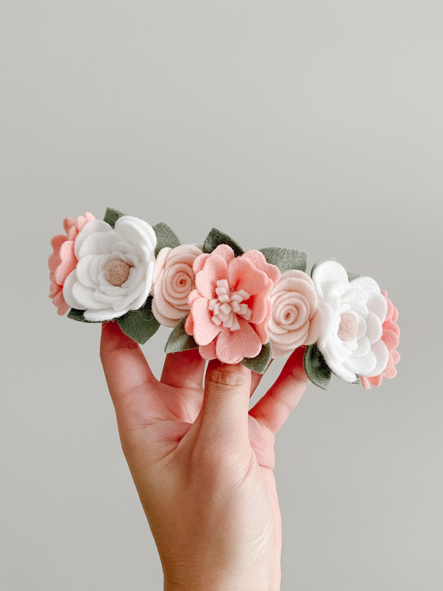 Classic Blush Flower Crown