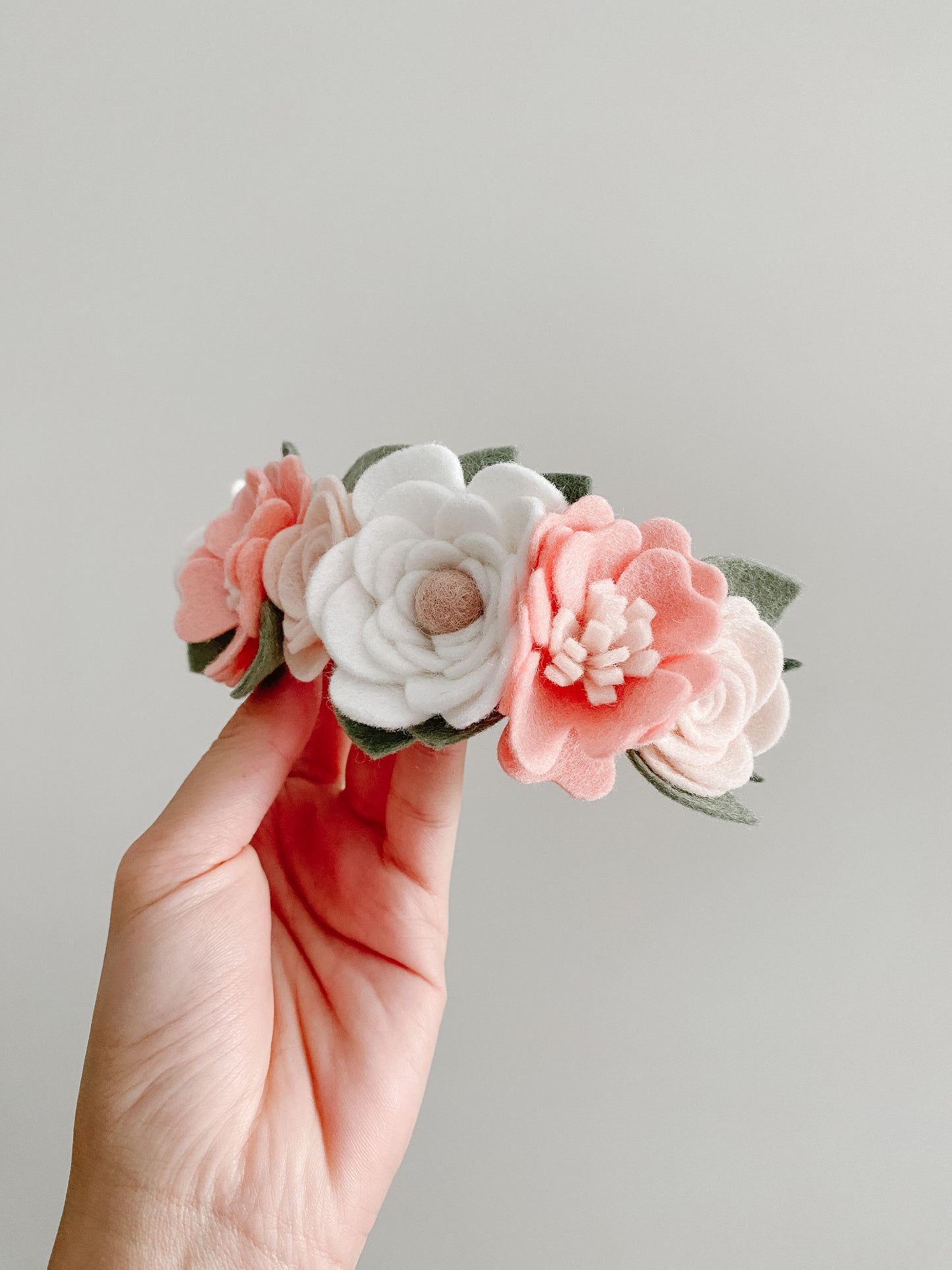 Classic Blush Flower Crown